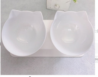 Tax Non Slip Double Feeder Bowl With Raised Stand