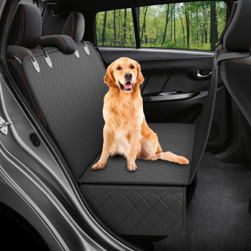 Dog Car Seat Cover with Pockets | Waterproof Pet Seat Protector