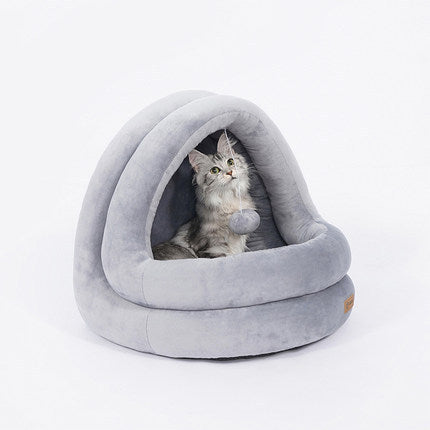 Cat House Bed & Sofa Mat | Foldable Nest for Kittens & Small Pets