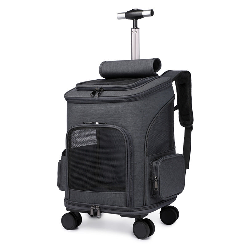 Portable Traveling, Folding Trolley Pet Backpack