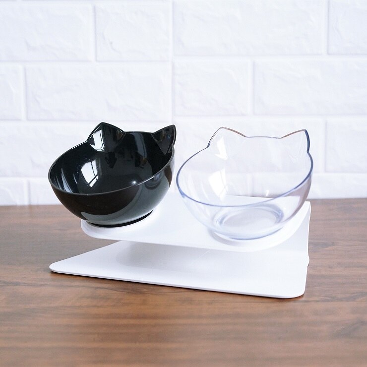 Tax Non Slip Double Feeder Bowl With Raised Stand