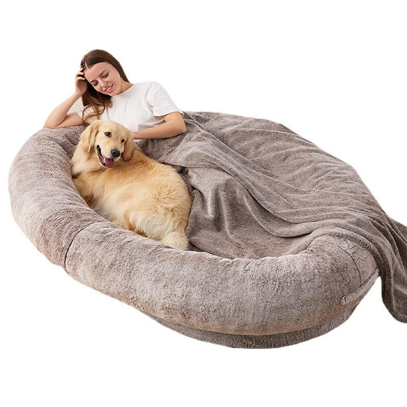 Human-Size Dog Bed | Oversized Plush Bed for Pets & People