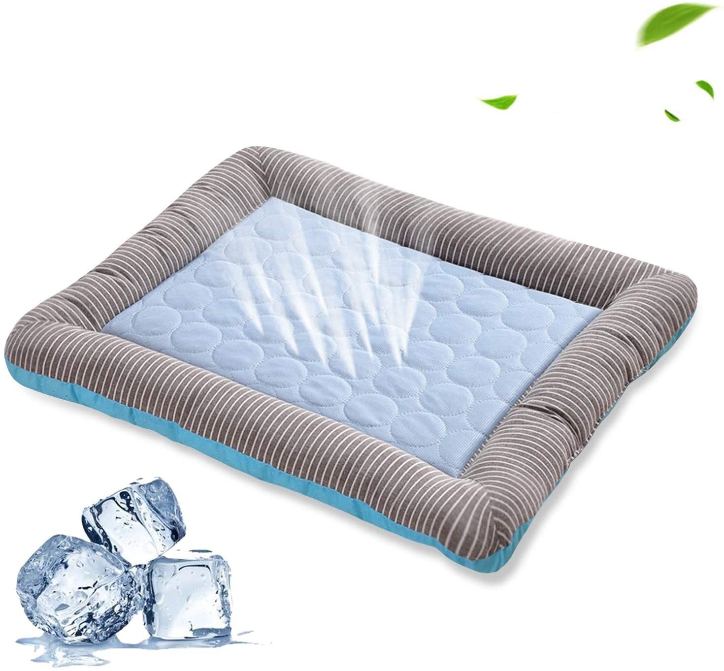 Close-up of non-toxic cooling gel pad for pets