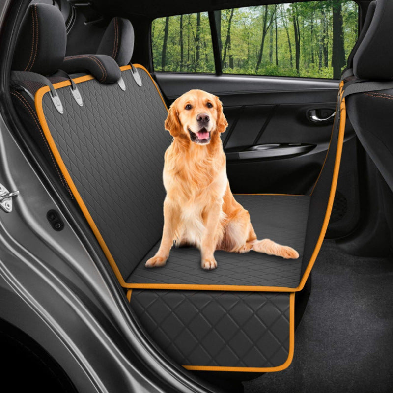 Dog Car Seat Cover with Pockets | Waterproof Pet Seat Protector