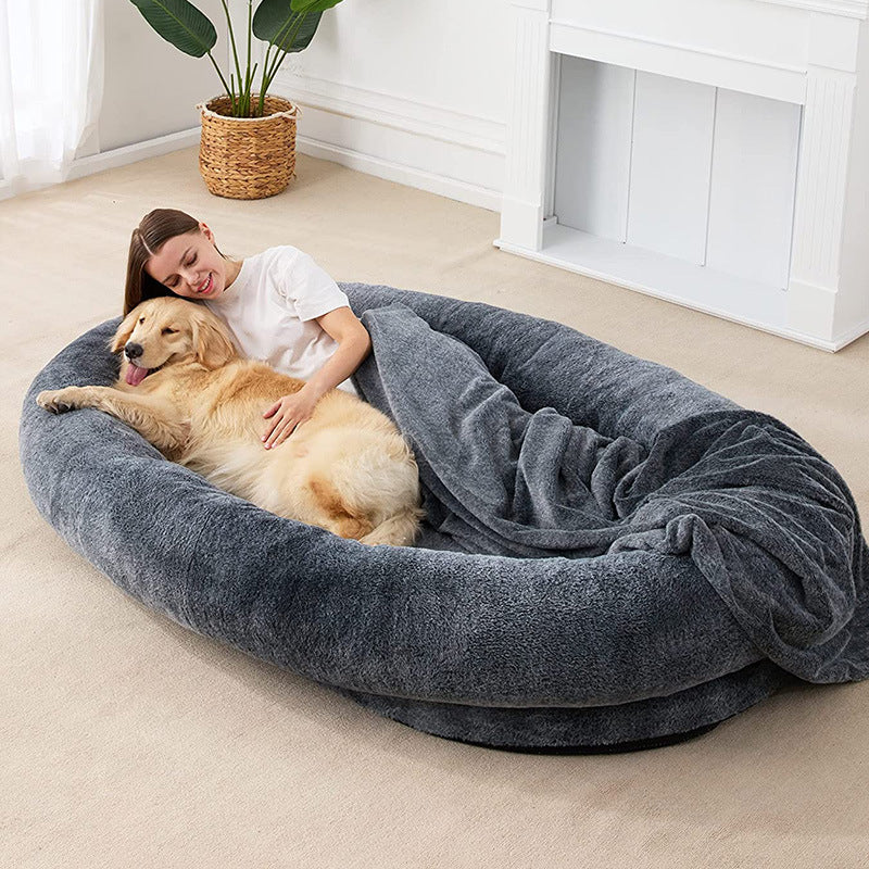 Human-Size Dog Bed | Oversized Plush Bed for Pets & People
