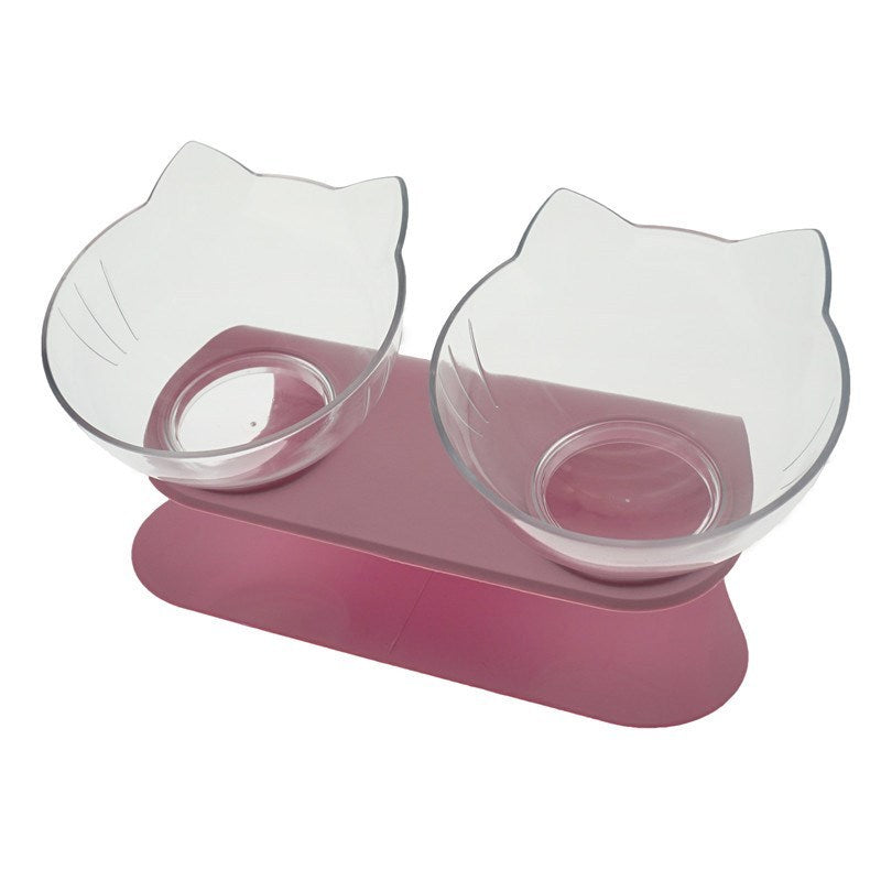Tax Non Slip Double Feeder Bowl With Raised Stand