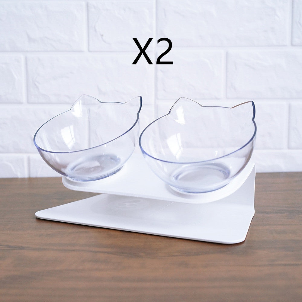 Tax Non Slip Double Feeder Bowl With Raised Stand