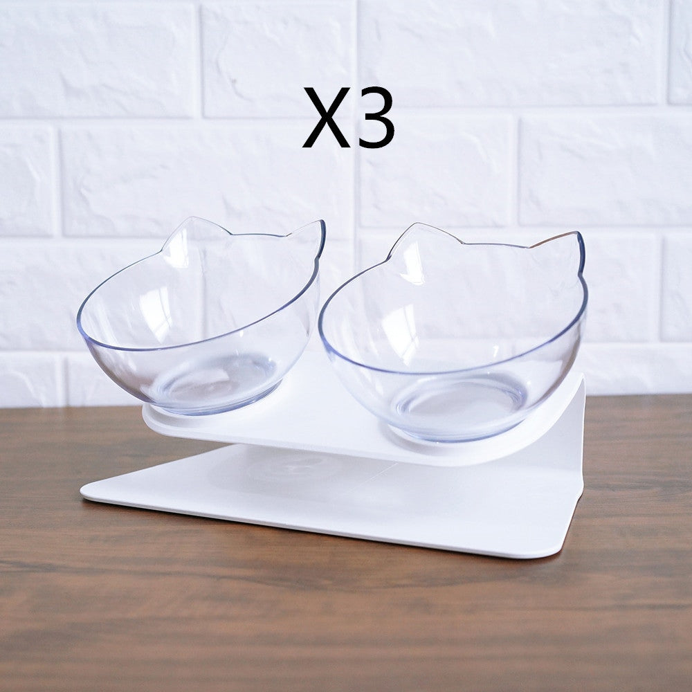 Tax Non Slip Double Feeder Bowl With Raised Stand